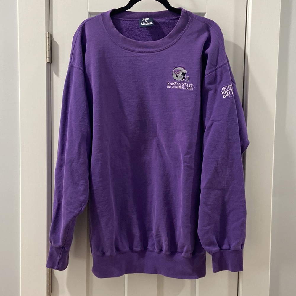 Vintage Jones & Mitchell Kansas State 1997 cotton bowl classic large sweatshirt